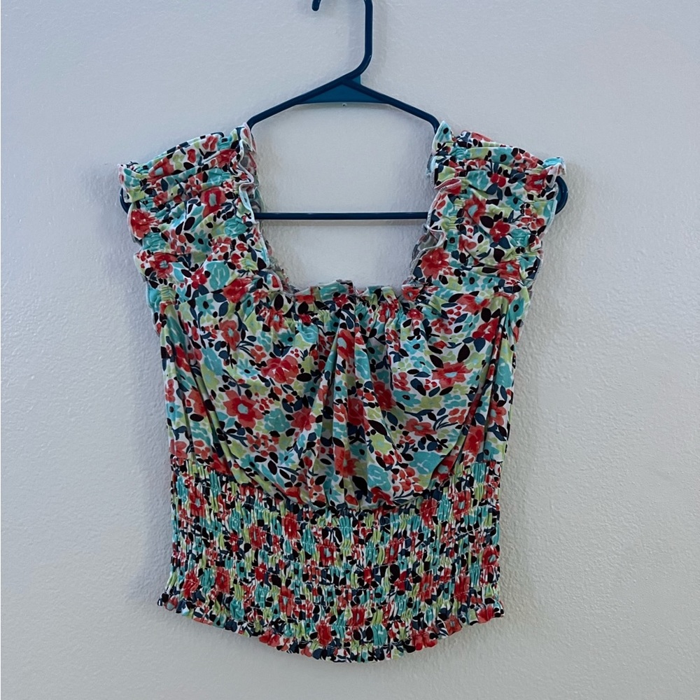 O’Neill Flowery Off Shoulder Top, size M